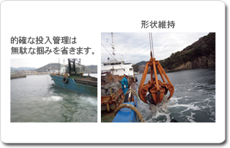 的確な投入管理は無駄な掴みを省きます。・形状維持